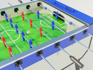 Table football Modello 3D
