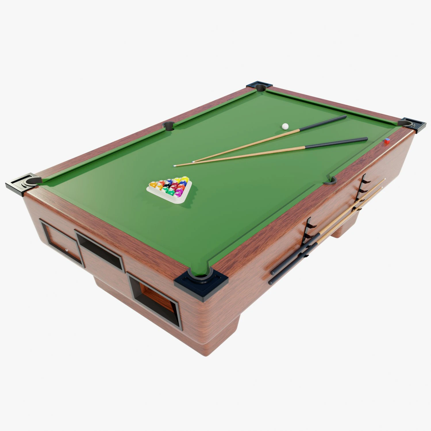 Billiards table 3D Model .c4d .max .obj .3ds .fbx .stl .blend 