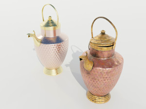 Italian Copper Pitcher 3D Model