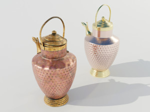 Italian Copper Pitcher 3D Model