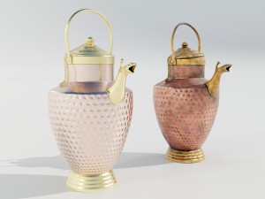 Italian Copper Pitcher 3D Model