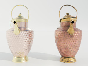 Italian Copper Pitcher 3D Model