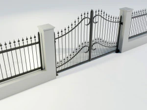 Wrought Iron Gate 1 3D Model