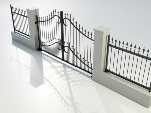 Wrought Iron Gate 1 Model 3D