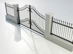 Wrought Iron Gate 1 3D Model