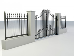 Wrought Iron Gate 1 Model 3D