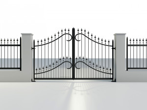 Wrought Iron Gate 1 Model 3D