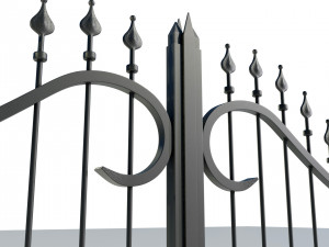 Wrought Iron Gate 1 Model 3D