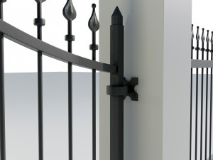 Wrought Iron Gate 1 Model 3D