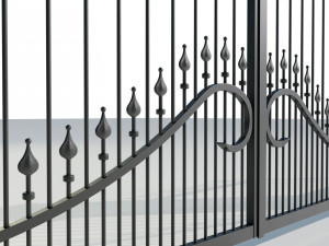 Wrought Iron Gate 1 Model 3D