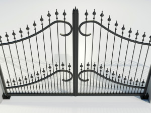Wrought Iron Gate 1 Model 3D