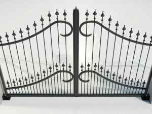 Wrought Iron Gate 1 3D Model
