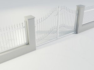 Wrought Iron Gate 1 Model 3D
