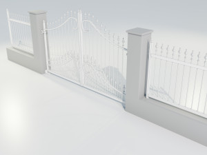 Wrought Iron Gate 1 Model 3D