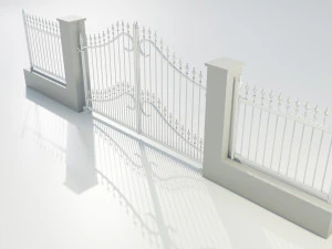 Wrought Iron Gate 1 3D Model