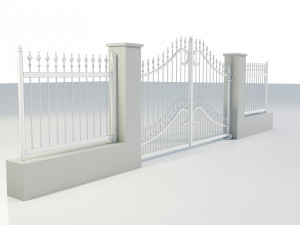 Wrought Iron Gate 1 Model 3D