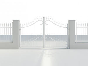 Wrought Iron Gate 1 Model 3D