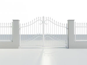 Wrought Iron Gate 1 3D Model