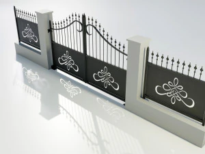 Cancello in ferro battuto 2 Modello 3D