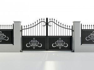 Wrought Iron Gate 2 Modello 3D