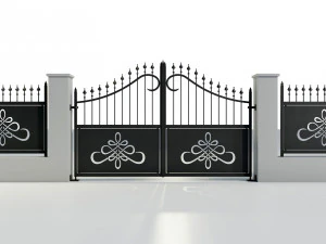 Cancello in ferro battuto 2 Modello 3D