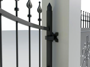 Cancello in ferro battuto 2 Modello 3D