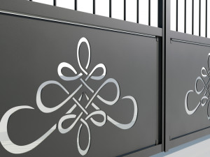 Wrought Iron Gate 2 Modello 3D