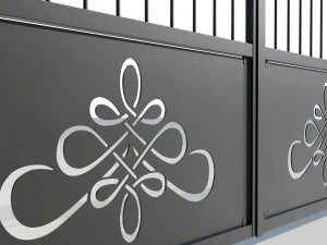 Cancello in ferro battuto 2 Modello 3D