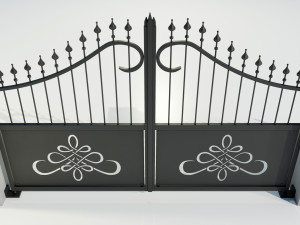 Wrought Iron Gate 2 Modello 3D