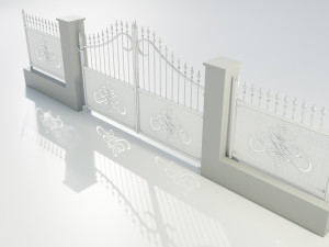 Wrought Iron Gate 2 Modello 3D