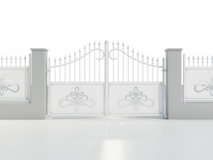 Wrought Iron Gate 2 Modello 3D