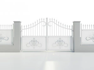 Cancello in ferro battuto 2 Modello 3D