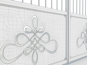 Wrought Iron Gate 2 Modello 3D