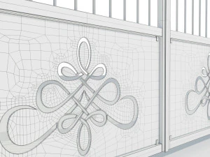 Cancello in ferro battuto 2 Modello 3D