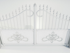 Wrought Iron Gate 2 Modello 3D