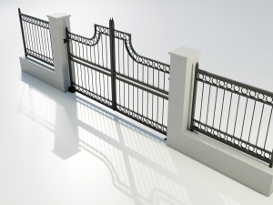 Wrought Iron Gate 3 Modello 3D
