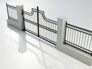 Wrought Iron Gate 3 3D Model