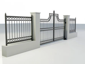 Wrought Iron Gate 3 3D Model