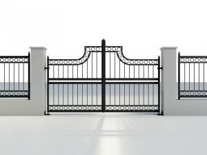 Wrought Iron Gate 3 Modello 3D