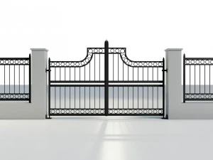Wrought Iron Gate 3 3D Model
