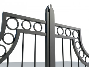 Wrought Iron Gate 3 Modello 3D