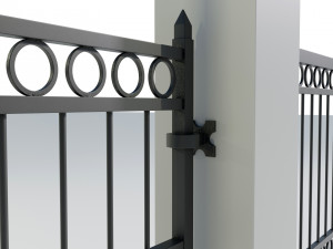 Wrought Iron Gate 3 Modello 3D
