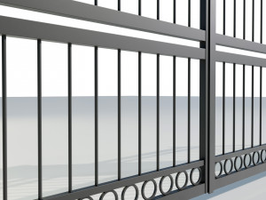 Wrought Iron Gate 3 Modello 3D