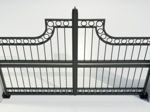 Wrought Iron Gate 3 Modello 3D