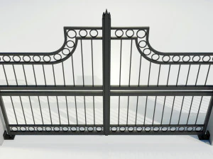 Wrought Iron Gate 3 3D Model