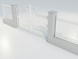 Wrought Iron Gate 3 Modello 3D