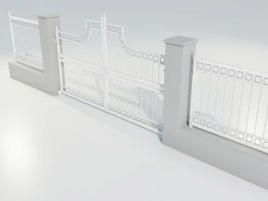 Wrought Iron Gate 3 3D Model