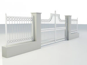 Wrought Iron Gate 3 3D Model
