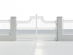 Wrought Iron Gate 3 Modello 3D