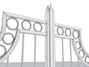 Wrought Iron Gate 3 3D Model
